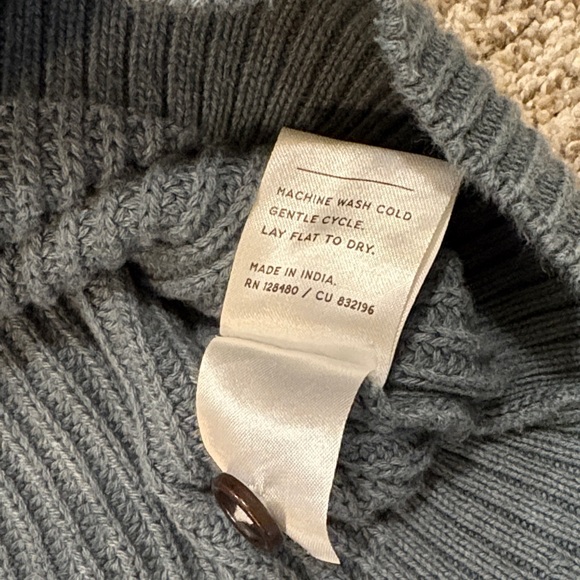 Pact Women's blue collar Sweater 100% organic cotton - Picture 6 of 15